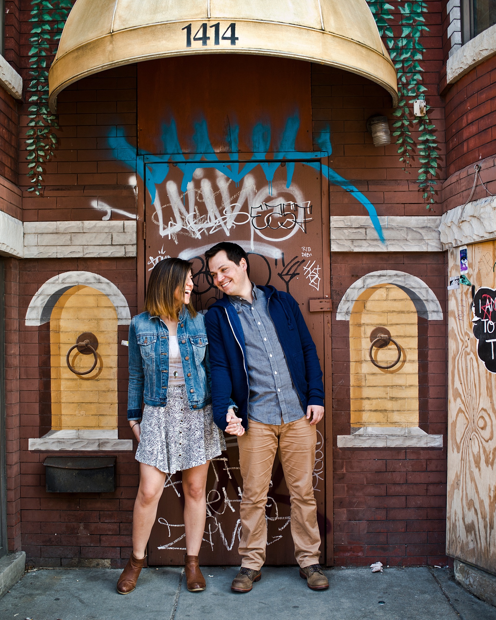 Edgy Urban Engagement Session with Graffiti at 14th and U St. Washington DC