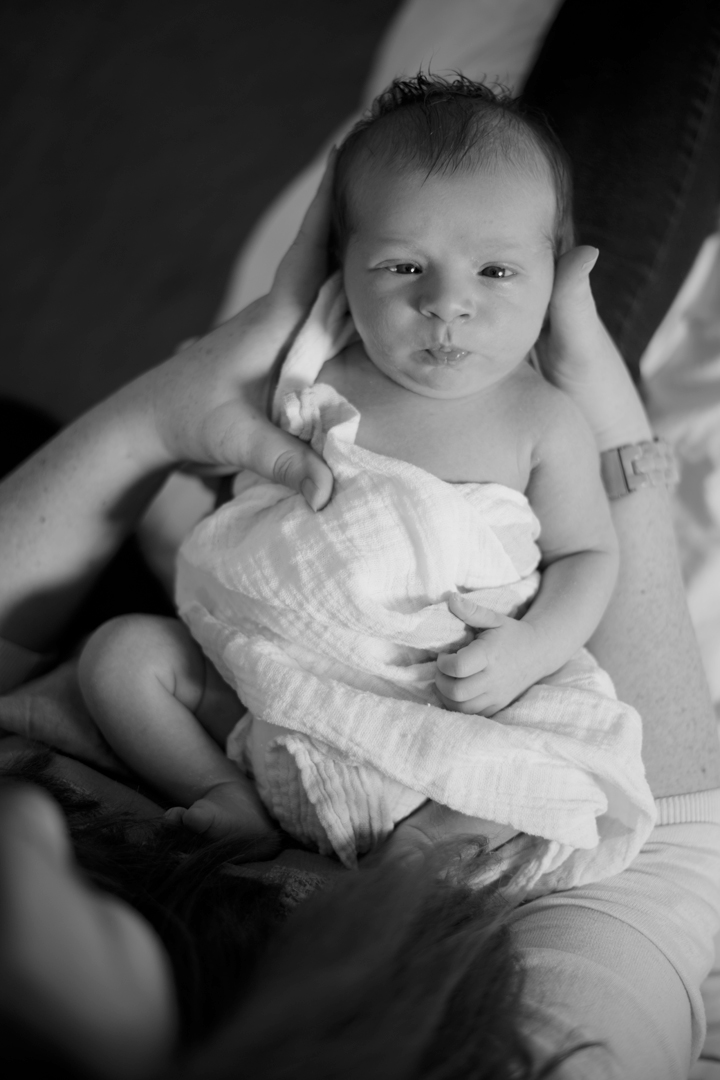 Fine Art Black and white newborn photographer Alexandria VA