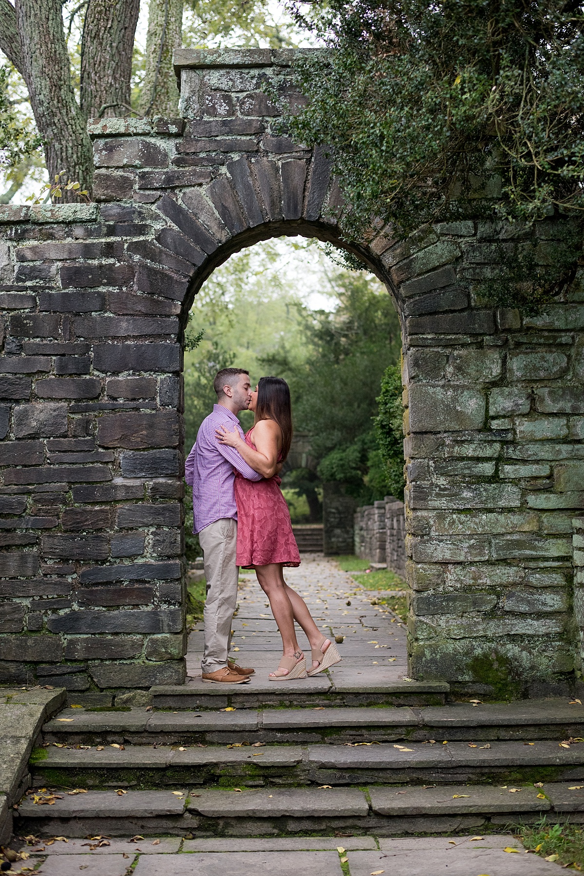 Engagement Session at Glenview Mansion in Rockville, MD in the formal boxwood gardens