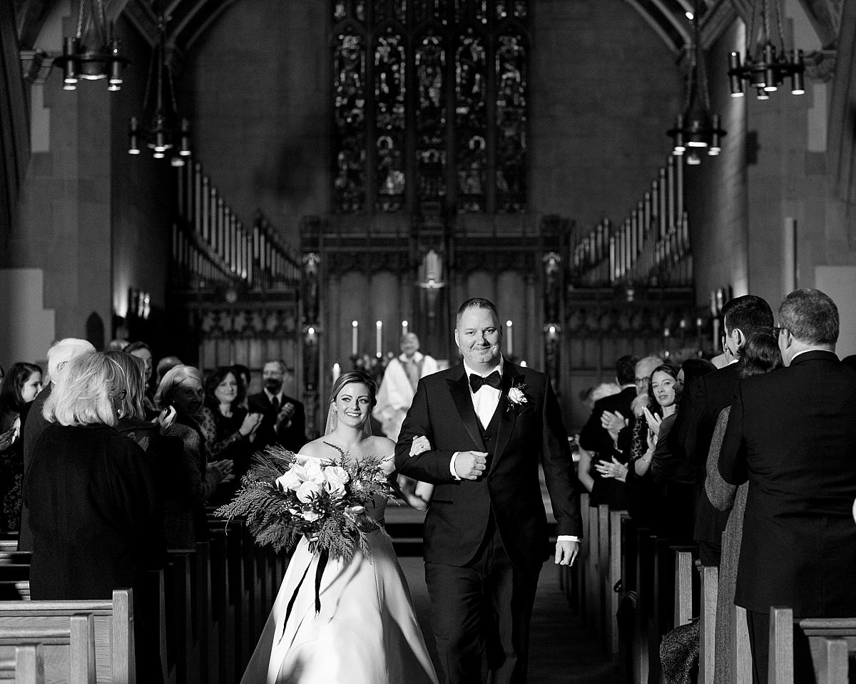 Winter Wedding at Blessed Sacrament Catholic Church in Chevy Chase, MD